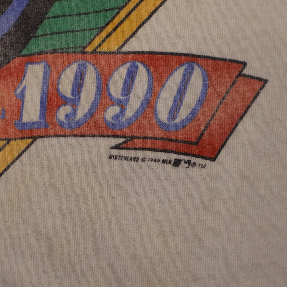 Stedman Mens XL T-Shirt White Vtg 1990 LA Dodgers 100th Anniversary Single St - Picture 7 of 9